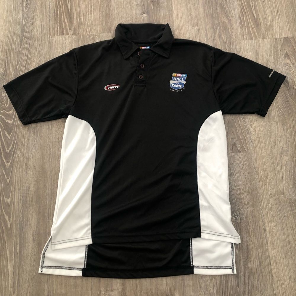 Richard Petty Nascar Racing Hall Of Fame Charlotte #43 Short Sleeve Polo Shirt M